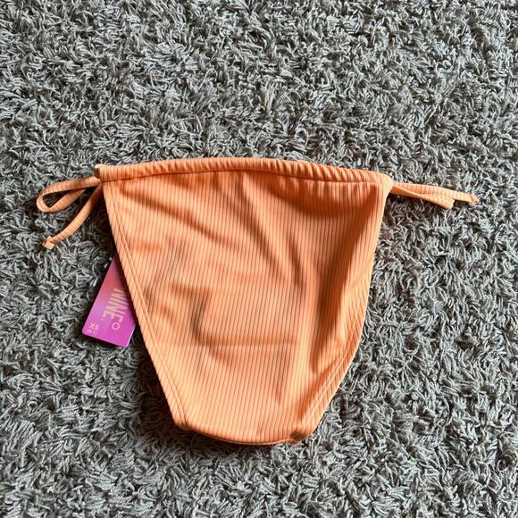 NWT! Juniors' Ninety-Nine° Tunnel Side-Tie Orange Bikini Bottoms Size X-Small - Picture 2 of 6